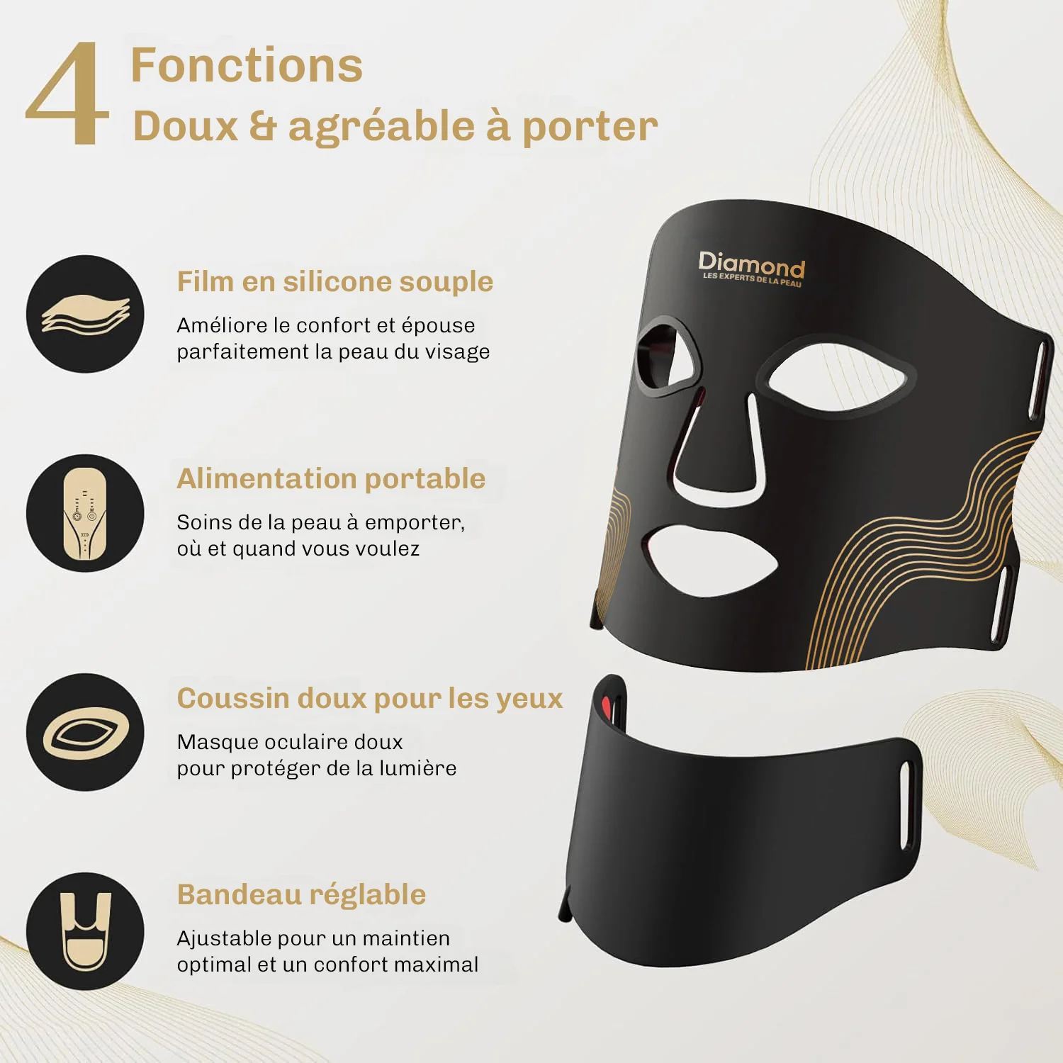 Masque de luminothérapie LED LUMIDARK - Image 2